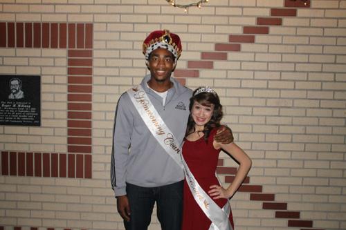 Homecoming King and Queen: Sam Williams and Taylor McDaniel