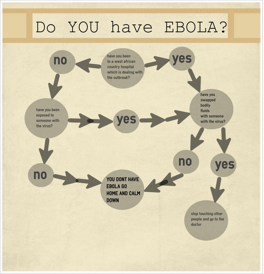 Follow this simple flow chart to find out if you have Ebola.