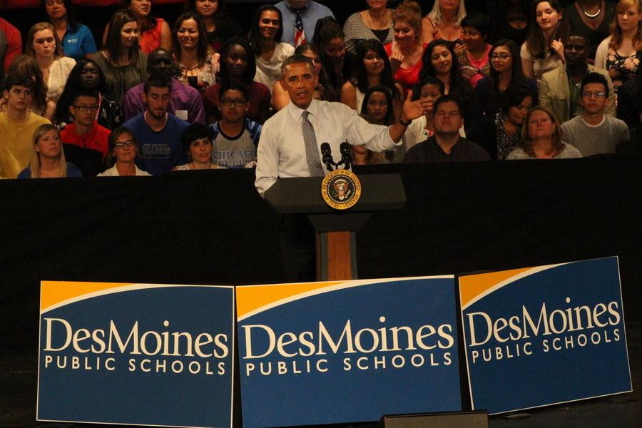 President Obama speaks to students, staff, and families about college affordability. 