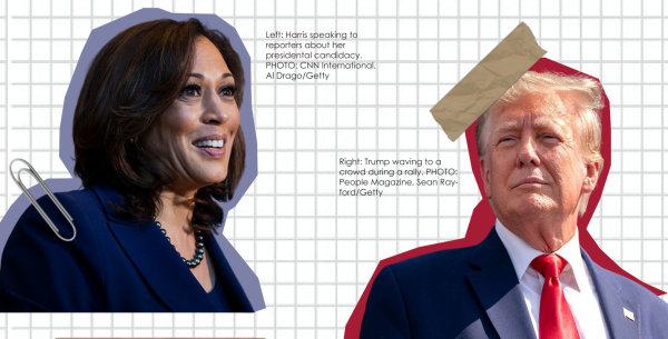 Presidential candidates Kamala Harris and Donald Trump fight for the public's votes in the 2024 presidential election.